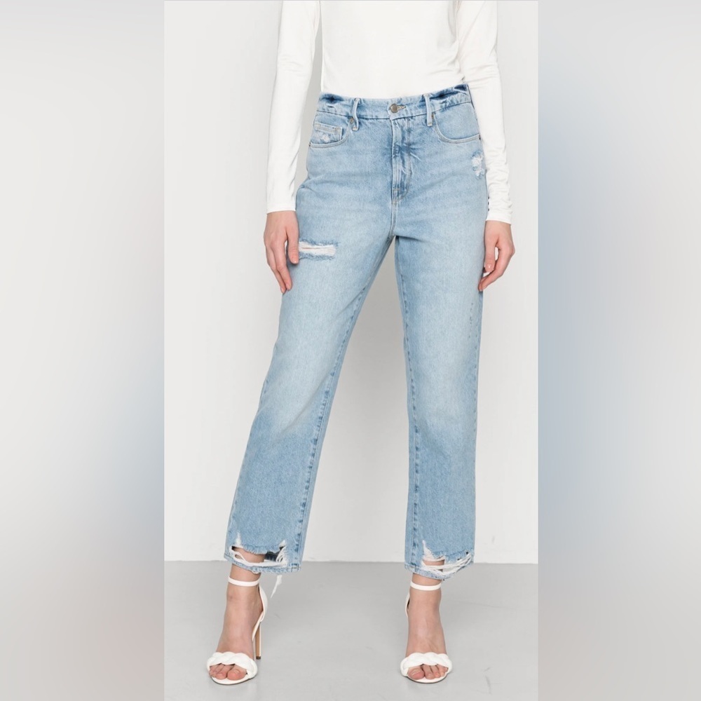 NEW GOOD AMERICAN - Good Boy Vintage Inspired curvy Jean with Tummy Tech - Picture 5 of 15